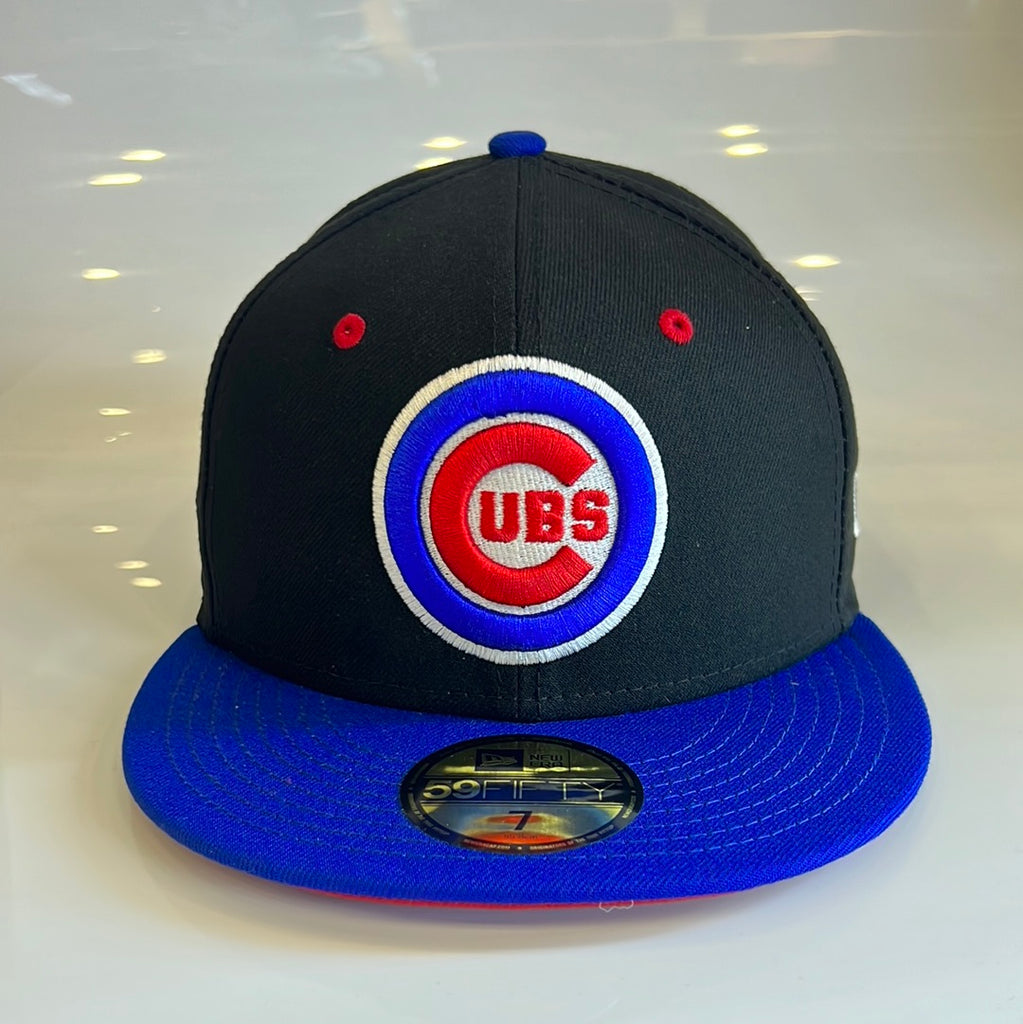 Chicago Cubs New Era Side Patch 59FIFTY Fitted Hat - Black