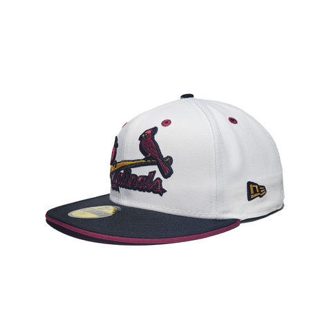 ST. LOUIS CARDINALS BUSCH STADIUM BURGUNDY PINK BRIM NEW ERA